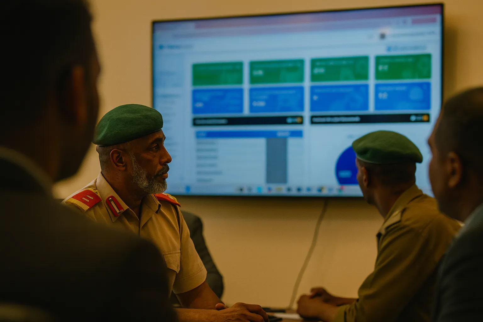 Strategic planning session for national reconstruction.